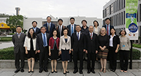 A group photo of CUHK representatives and delegation from Fudan University